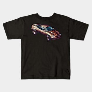 Retro Pixeled Car Kids T-Shirt